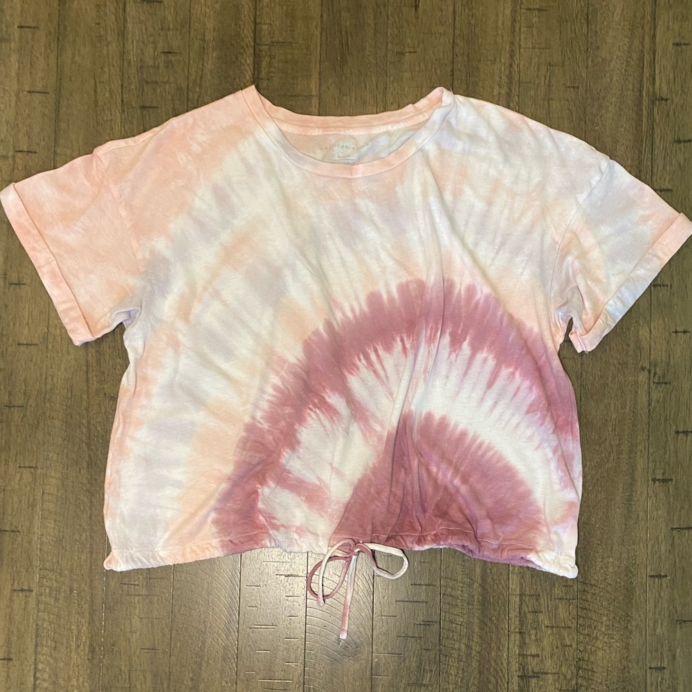 Tie dye cropped Tee